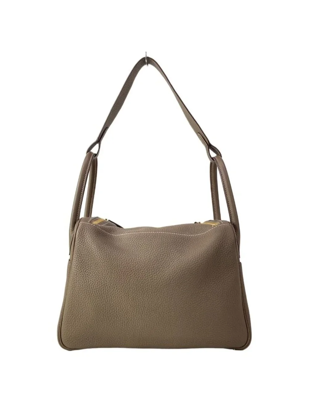 Hermes Shoulder Bag Lindy 30 Etoupe Gold